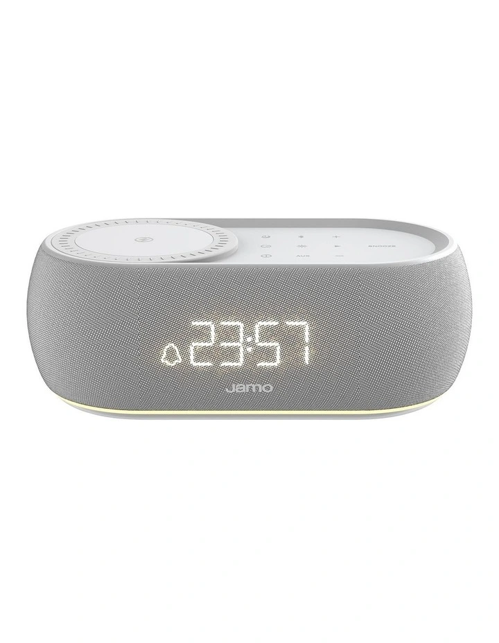 HYG Reflect Bluetooth Clock Speaker - Light Grey image 1