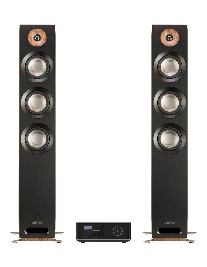 S809 Floor Standing Speakers with WiiM Amp Ultra image 1