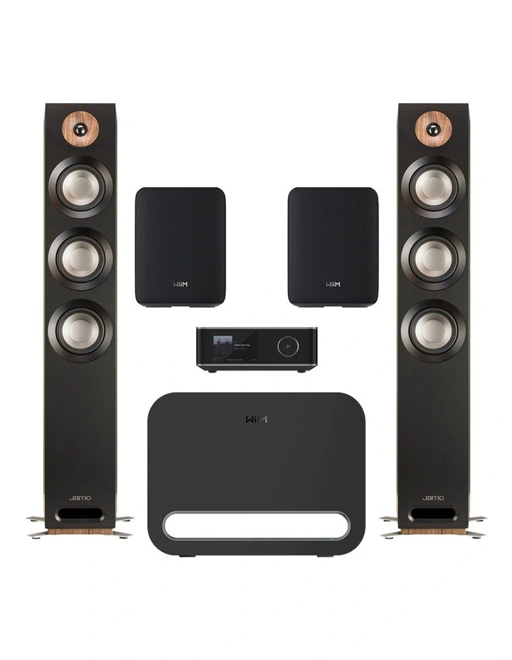 S809 Floor Standing Speakers with WiiM Amp Ultra 4.1 Home theatre image 1