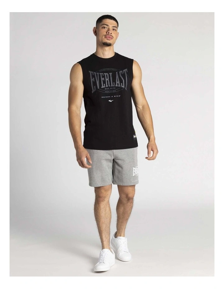 Worldwide Jersey Muscle Tee in Black image 4
