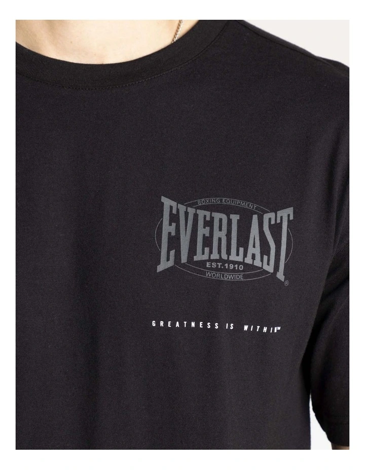 Worldwide Jersey Crew Tee in Black image 6