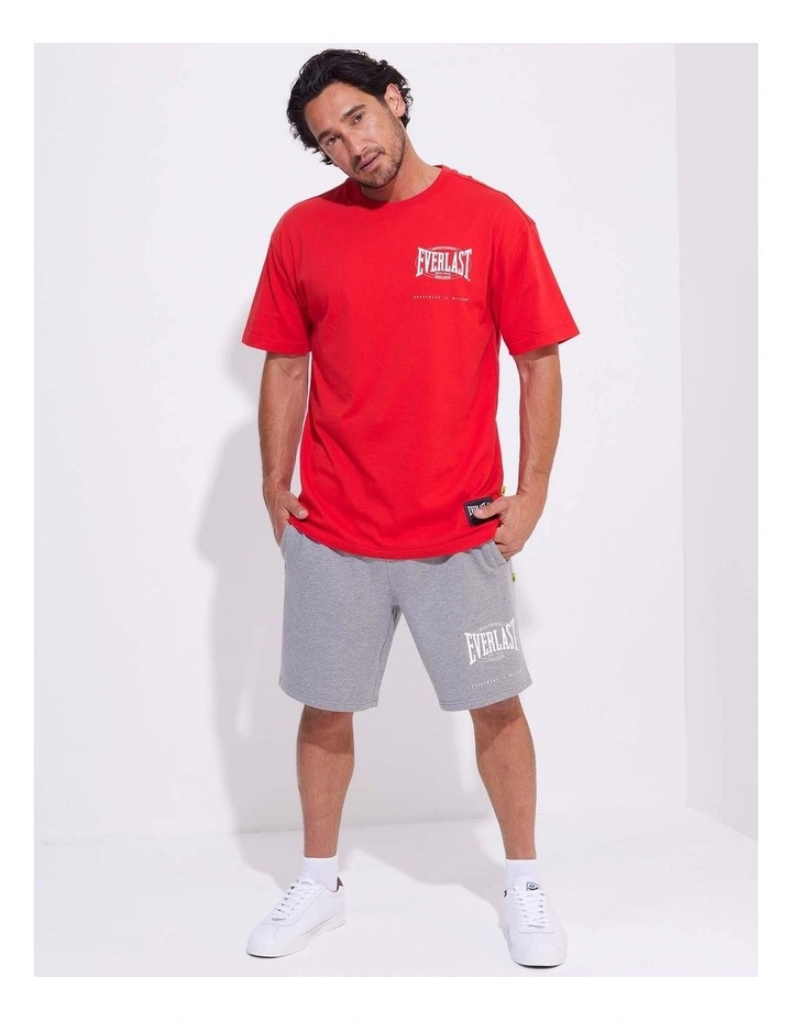 Worldwide Jersey Crew Tee in Red image 2
