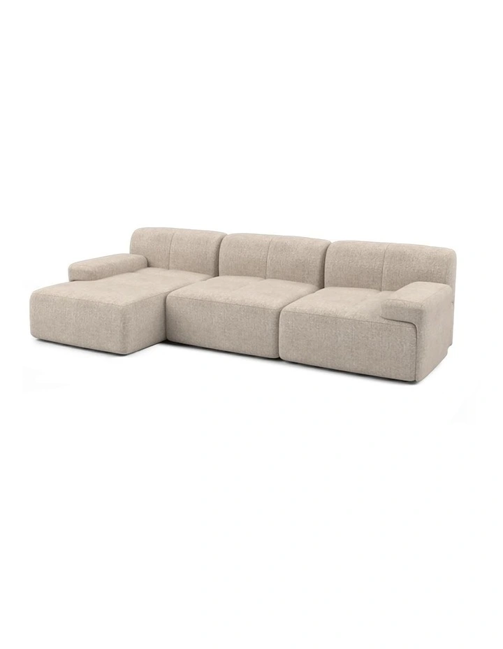 Everyday Sofa 4 Seater with Chaise in Oatmeal image 1