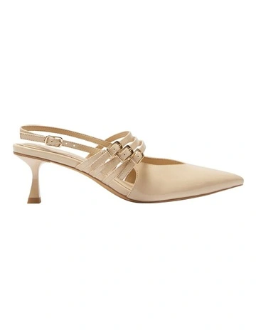 Stacey Heeled Shoes in Nude Patent