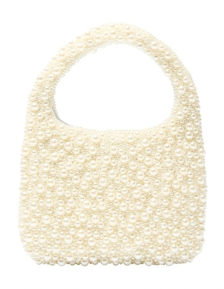 Zariah Evening Bag in Ivory Pearl image 1