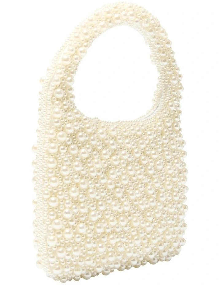 Zariah Evening Bag in Ivory Pearl image 2