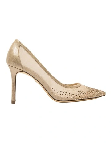 Nalia Heeled Shoes in Taupe Ref Suedette
