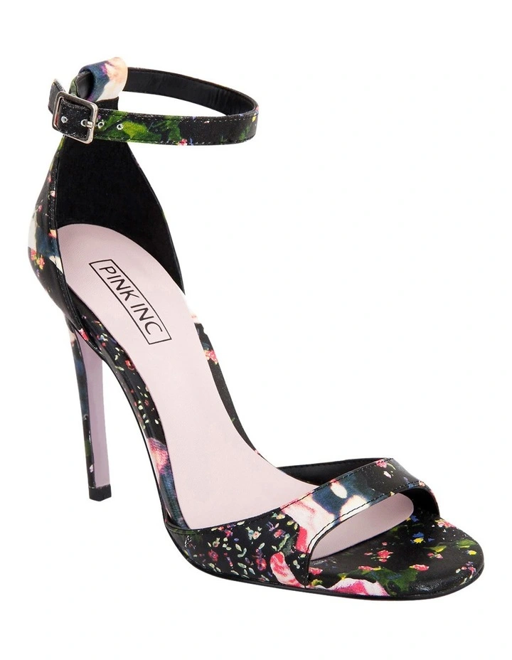 Pink Inc Flick Black Floral Sandal image 2