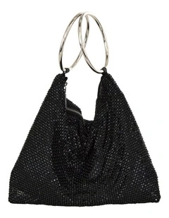 Lia Bag in Black/Black Mesh