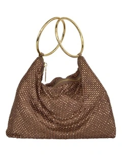 Lia Bag in Bronze Mesh