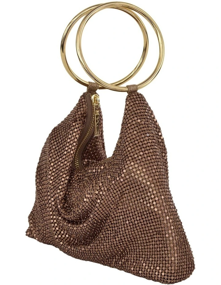 Lia Bag in Bronze Mesh image 2