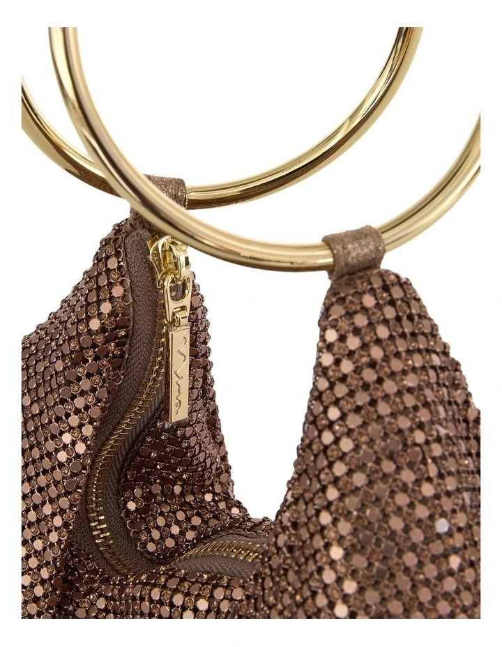 Lia Bag in Bronze Mesh image 3