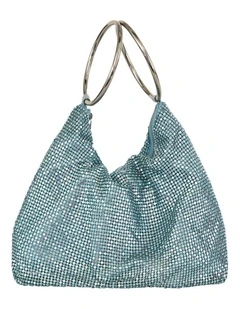 Lia Bag in Light Aqua Mesh