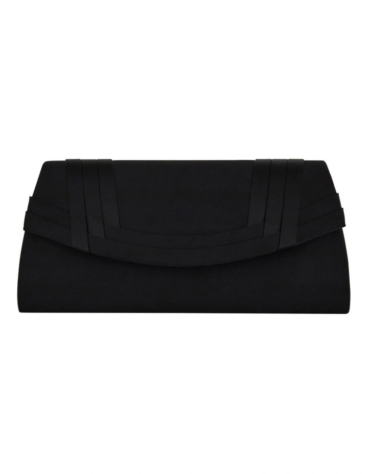 Avis Bag in Black Satin Pleat image 1