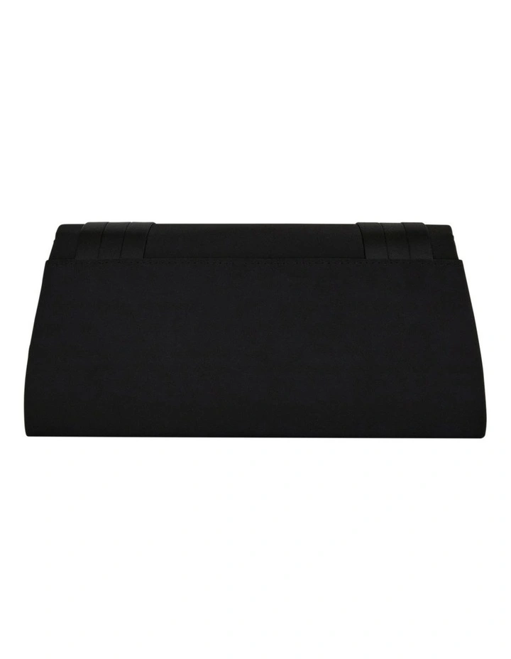 Avis Bag in Black Satin Pleat image 2