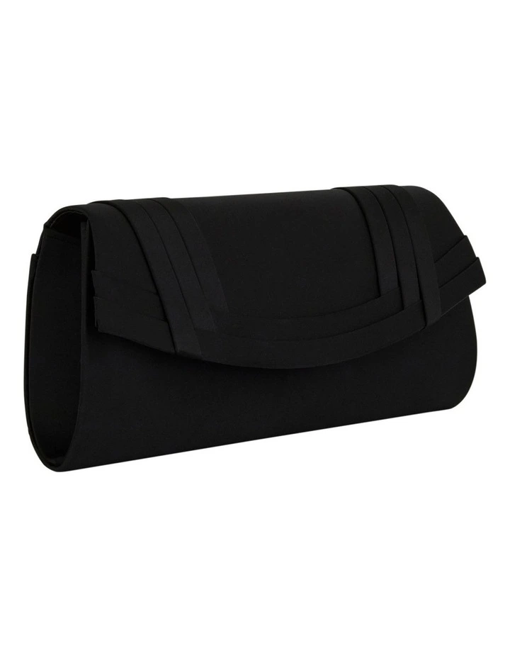 Avis Bag in Black Satin Pleat image 3