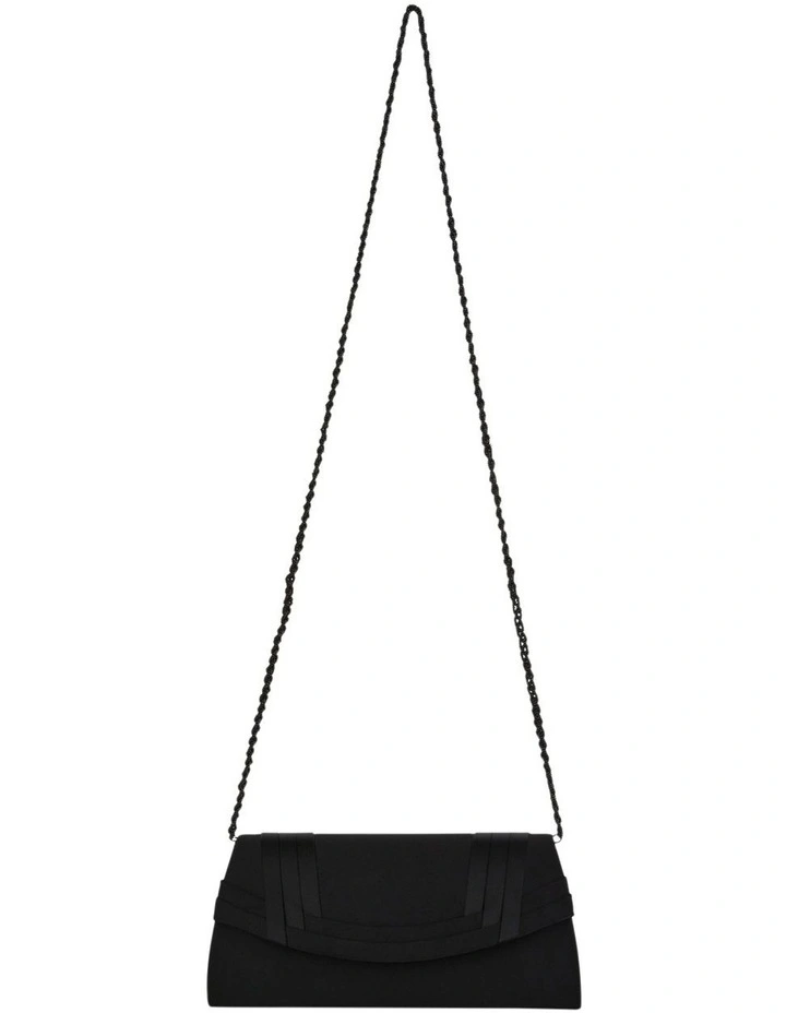 Avis Bag in Black Satin Pleat image 4