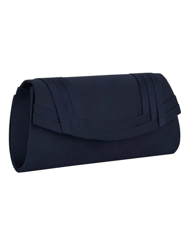 Avis Bag in Navy Satin Pleat image 3