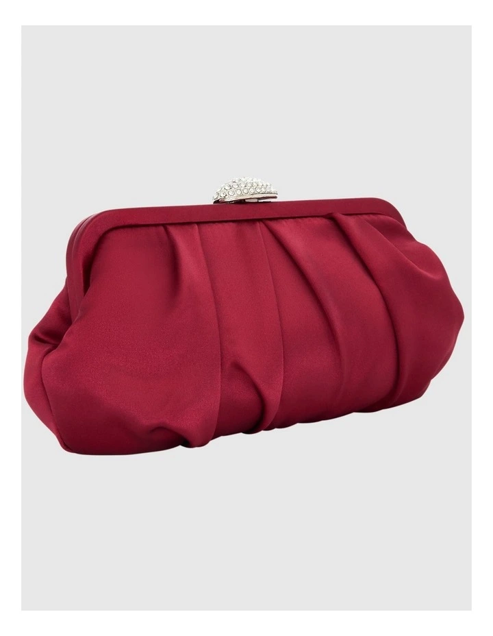 Concord Evening Bag in Cherrywood Satin image 3