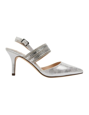 Silver heels myer clearance