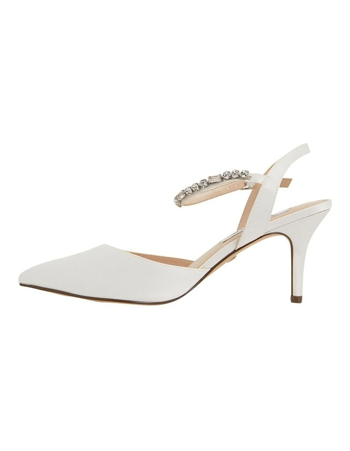 Tonya Pump in Ivory Satin image 3