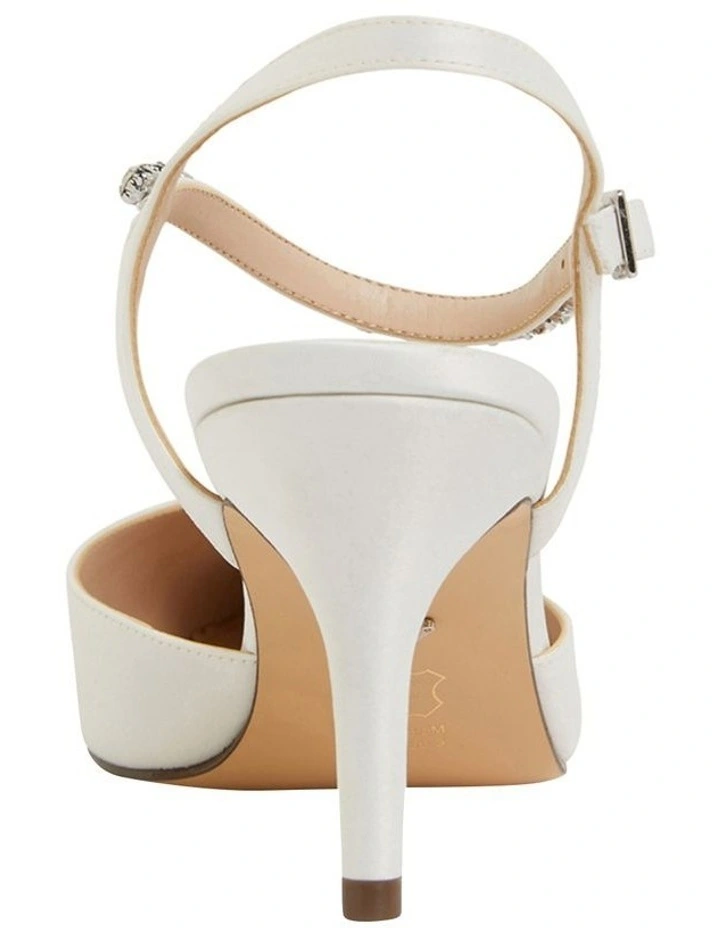 Tonya Pump in Ivory Satin image 5