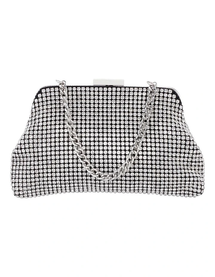 Marilyn Bag in Silver Crystal Mesh image 1