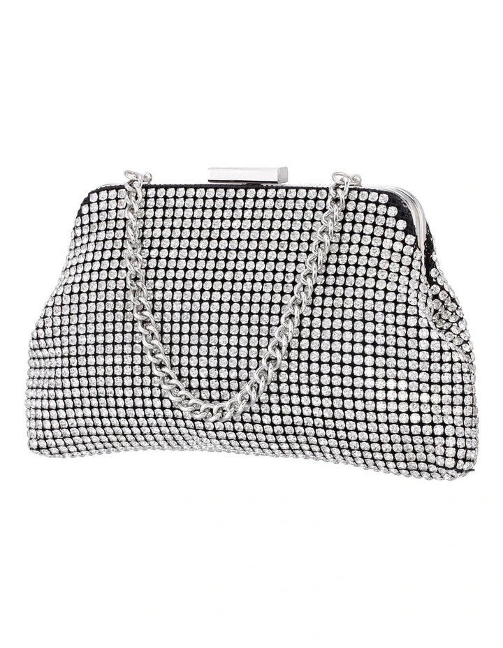 Marilyn Bag in Silver Crystal Mesh image 2