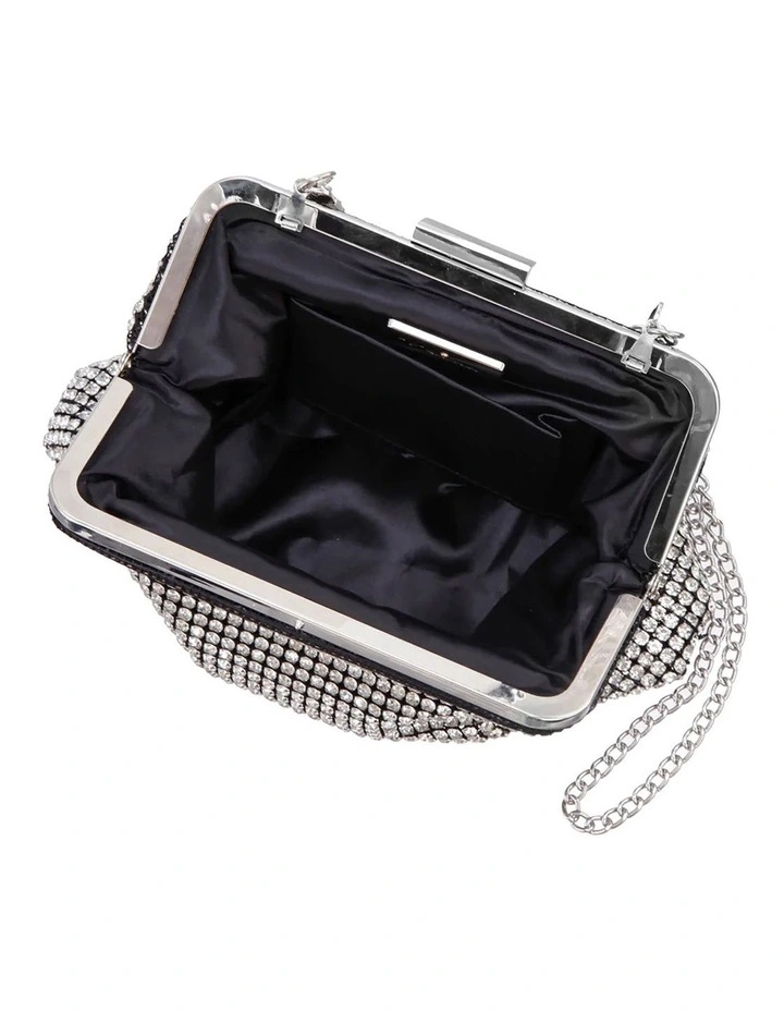 Marilyn Bag in Silver Crystal Mesh image 3