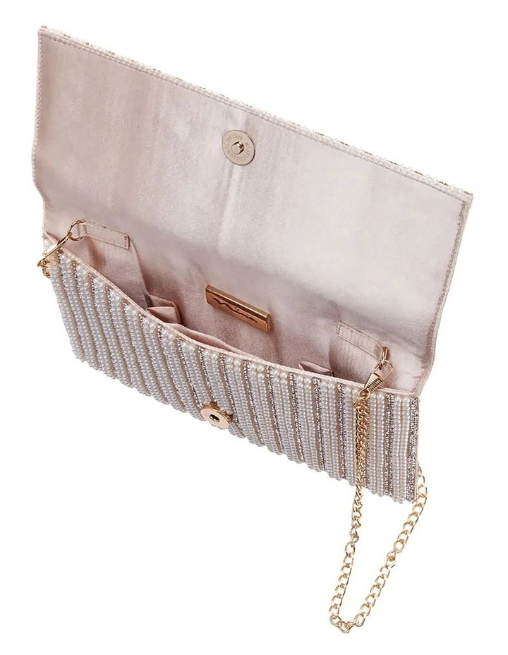 Kimora Pearl Bag in White image 4