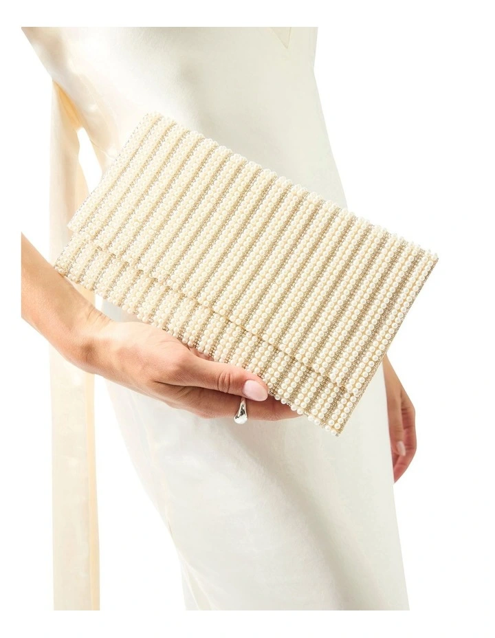 Kimora Pearl Bag in White image 5