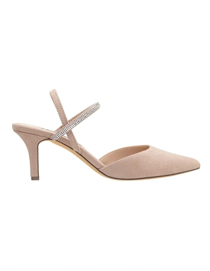 Billie Heeled Shoes in Alamo Tan Glam Suede image 1