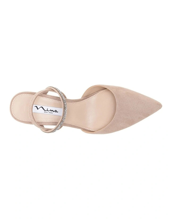 Billie Heeled Shoes in Alamo Tan Glam Suede image 4