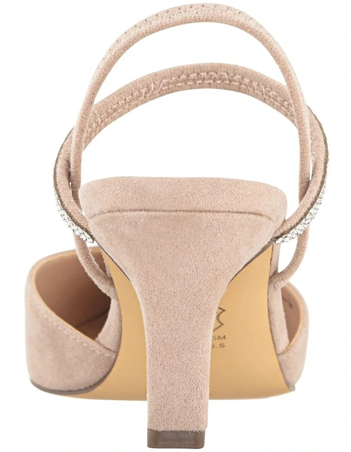 Billie Heeled Shoes in Alamo Tan Glam Suede image 5