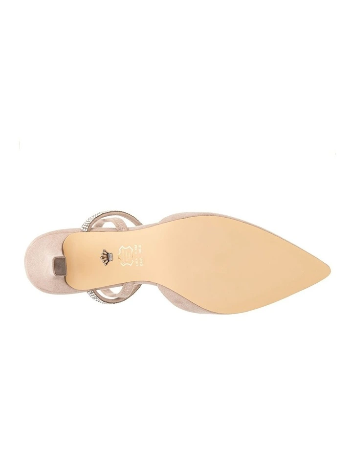 Billie Heeled Shoes in Alamo Tan Glam Suede image 6