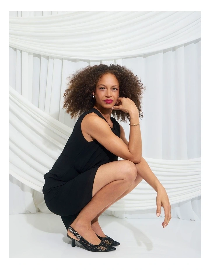 Olivia Heeled Shoes in Black image 2