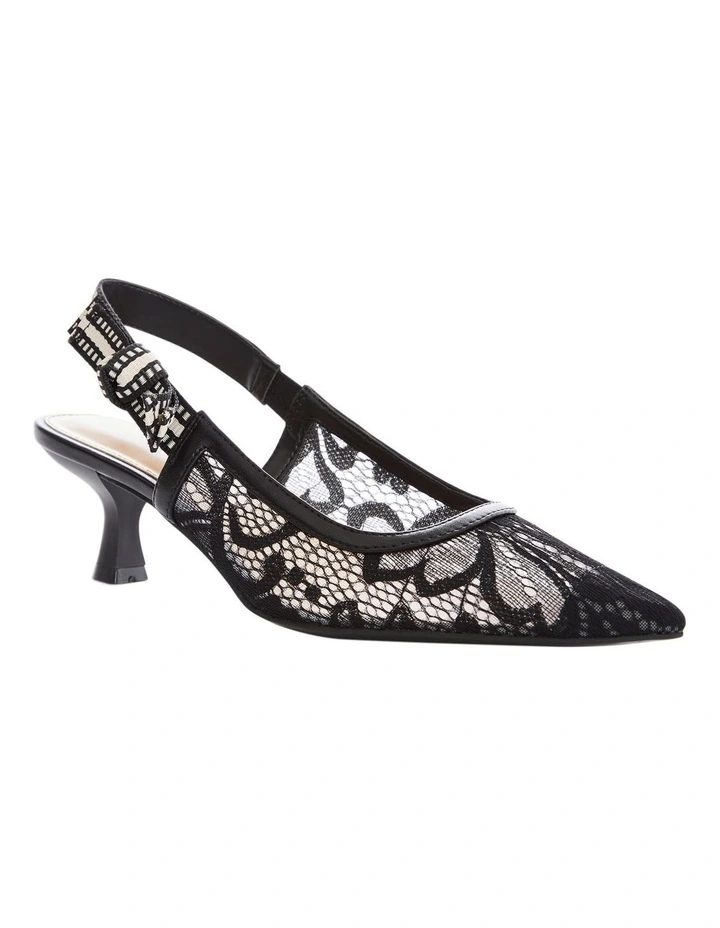 Olivia Heeled Shoes in Black image 3