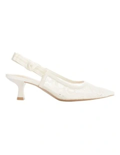 Olivia Heeled Shoes in Cream