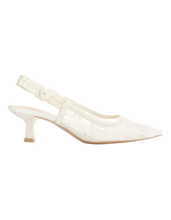 Olivia Heeled Shoes in Cream image 1