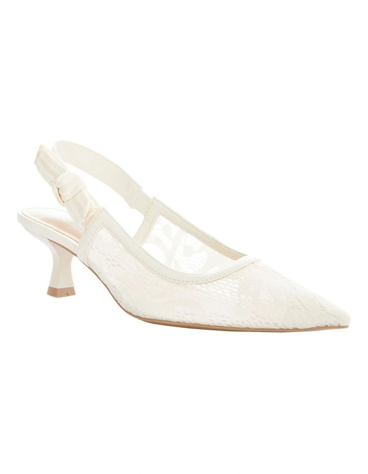 Olivia Heeled Shoes in Cream image 2