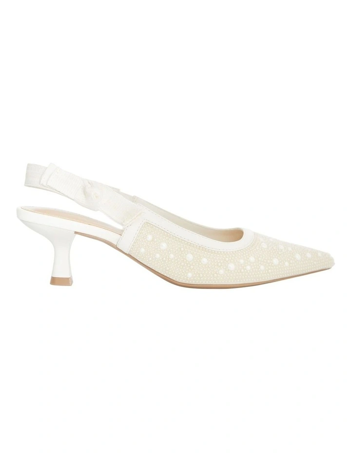 Olivia Heeled Shoes in Pearl image 1