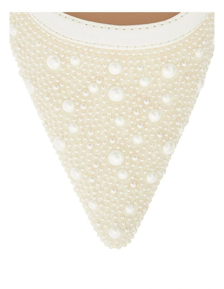 Olivia Heeled Shoes in Pearl image 4