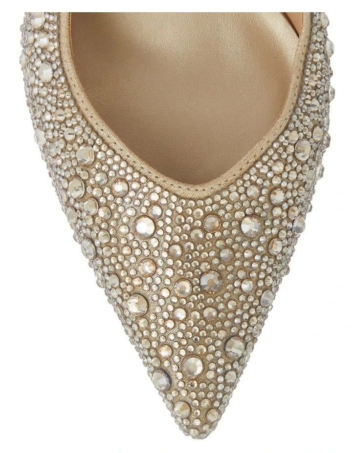 Goddess Heeled Shoes in Soft Gold Jewels image 5