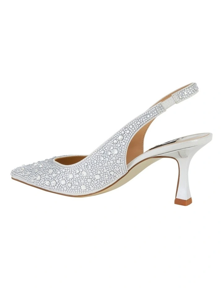 Goddess Heeled Shoes in Silver Jewels image 3