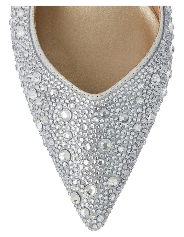 Goddess Heeled Shoes in Silver Jewels image 4