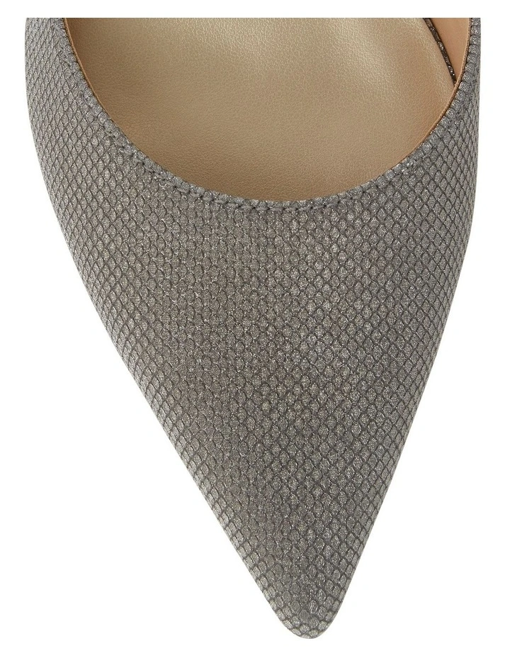 Genesis Heeled Shoes in Pewter Fabric image 4