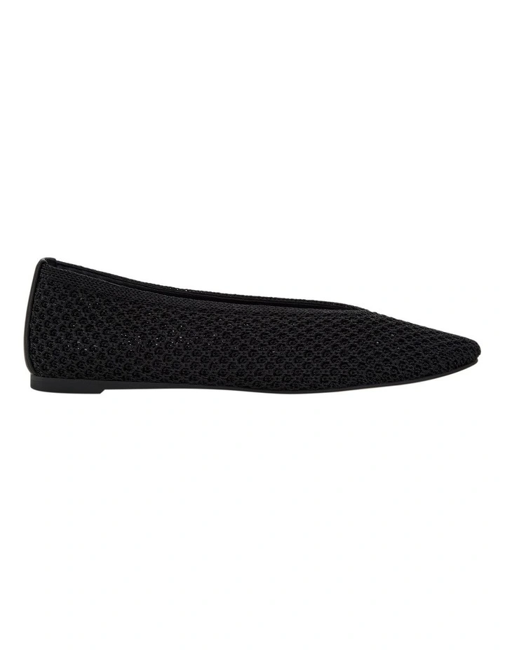 Cherie Ballet Flats in Black Weave image 1