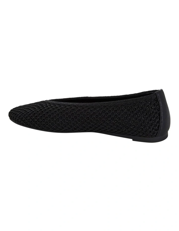 Cherie Ballet Flats in Black Weave image 3
