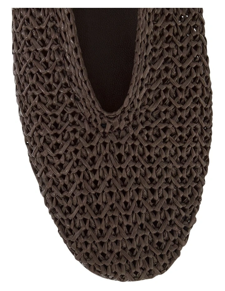 Cherie Ballet Flats in Chocolate Weave image 4