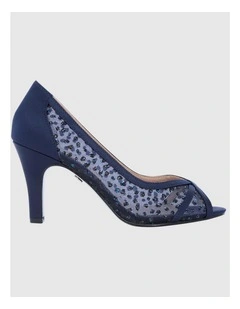 Flavia Heeled Shoes in Navy Luster